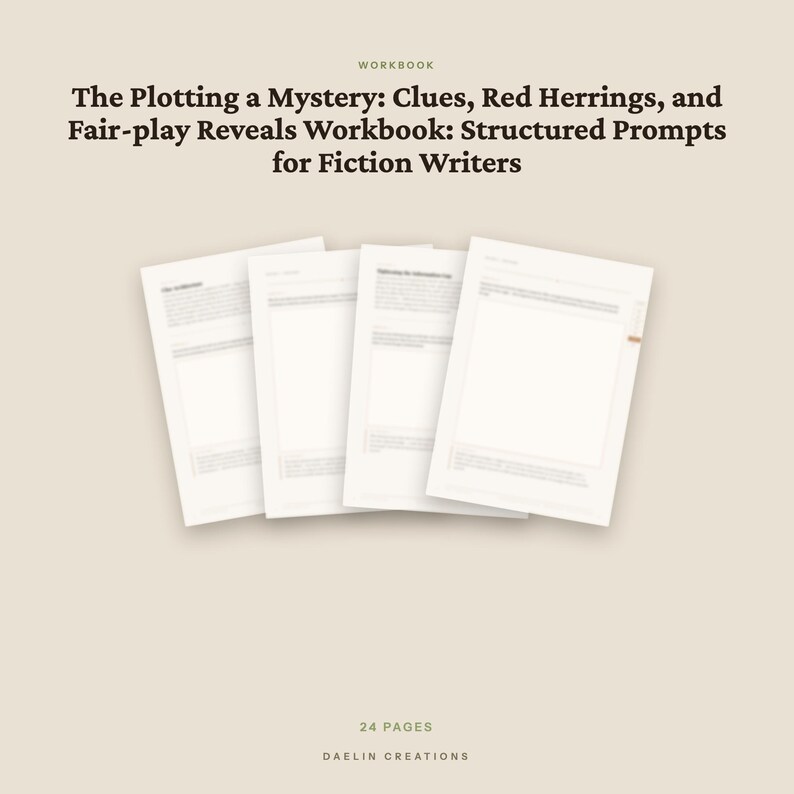 Caderno de Exercícios de Escrita de Mistério — Pistas, Falsas Pistas e Revelações Justas — Sugestões para Escritores de Ficção (PDF) imagem 4