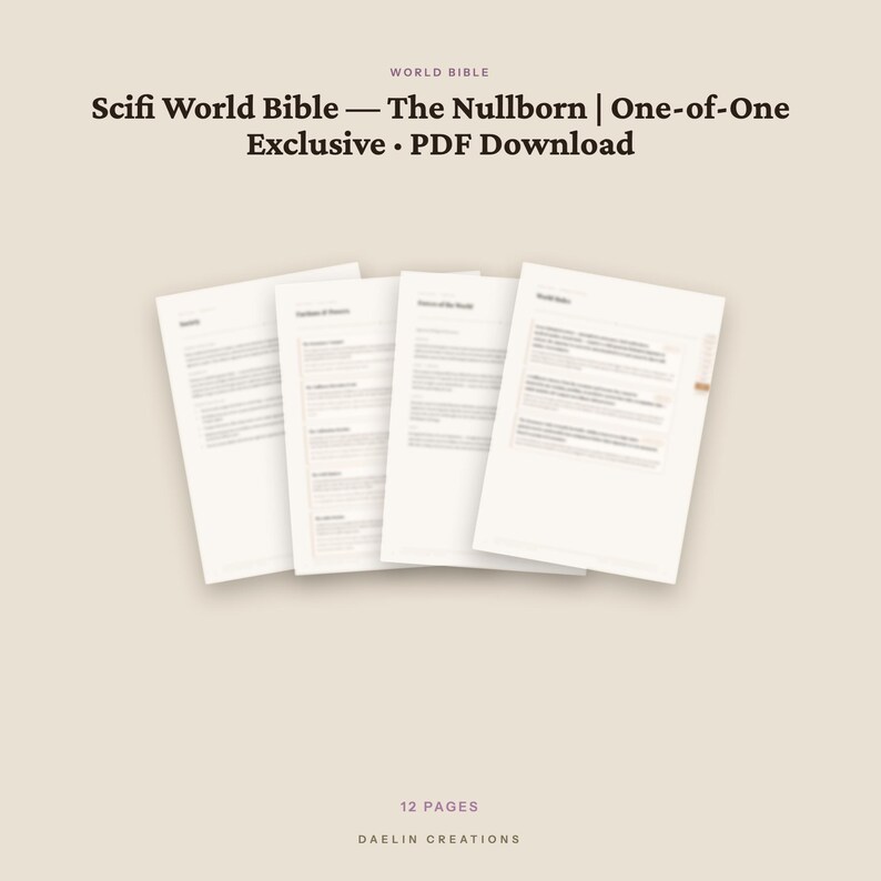 Biblia del Mundo de la Ciencia Ficción / El Nacido de la Nula / Edición Exclusiva Única · Descarga en PDF imagen 4