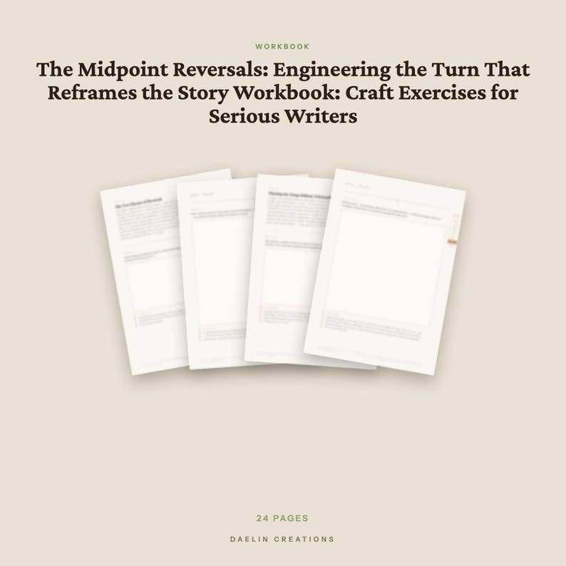 Midpoint Reversals Workbook — Fiction Writing Craft Exercises for Serious Writers image 4