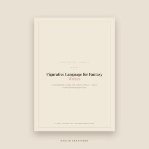 Figurative Language | Fantasy romances | Craft Reference Guide | Worldbuilders & Storytellers | Romance Reference Guide | Goodnotes PDF image 2