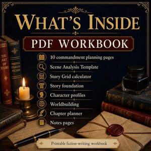 Novel Writing Workbook | Story Grid Method, Scene Structure Planner (Digital Download) image 3