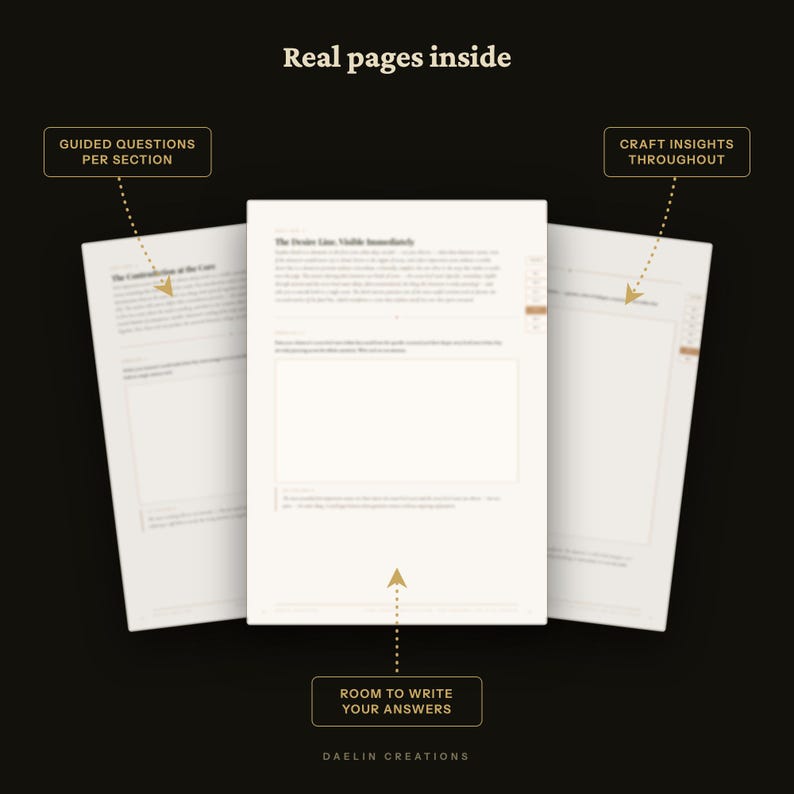 Fiction Writing Workbook | Character Introductions | First Impression Scenes | Craft Workbook for Writers | Printable PDF | Instant Download image 6