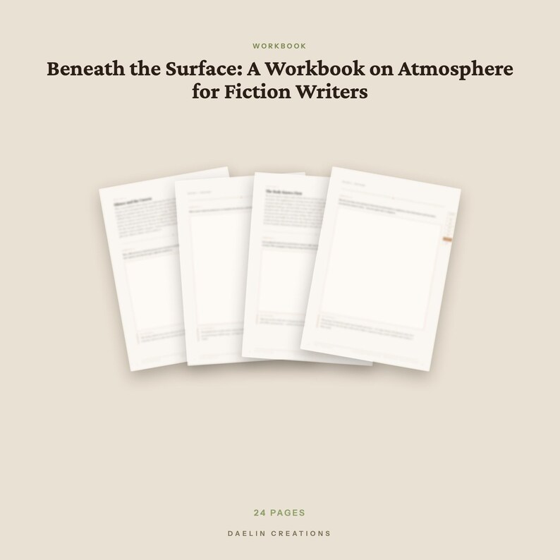 Atmosphere Writing Workbook for Fiction Writers — Craft Exercises for Tension & Dread PDF image 4