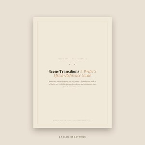 Guia de Transições de Cena para Escritores | Ritmo na Escrita de Ficção | PDF para GoodNotes | PDF para Impressão imagem 3