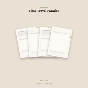 Time Travel Paradox | Craft Exercises for Writers | Printable PDF | GoodNotes Digital Download image 4