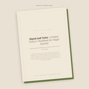 Magic System Workbook for Fiction Writers | Printable PDF | Writing Prompts for Fantasy & Speculative Fiction image 3