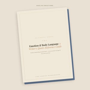 Emozioni e linguaggio del corpo / Guida di riferimento / Mostra, non raccontare, reazioni dei personaggi, tecnica di scrittura narrativa / Pianificatore di romanzi / PDF di Goodnotes immagine 3