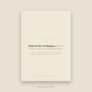 Guide de référence des techniques de point de vue pour les auteurs de fiction — Termes rares, règles d'écriture et exemples (PDF imprimable) image 2