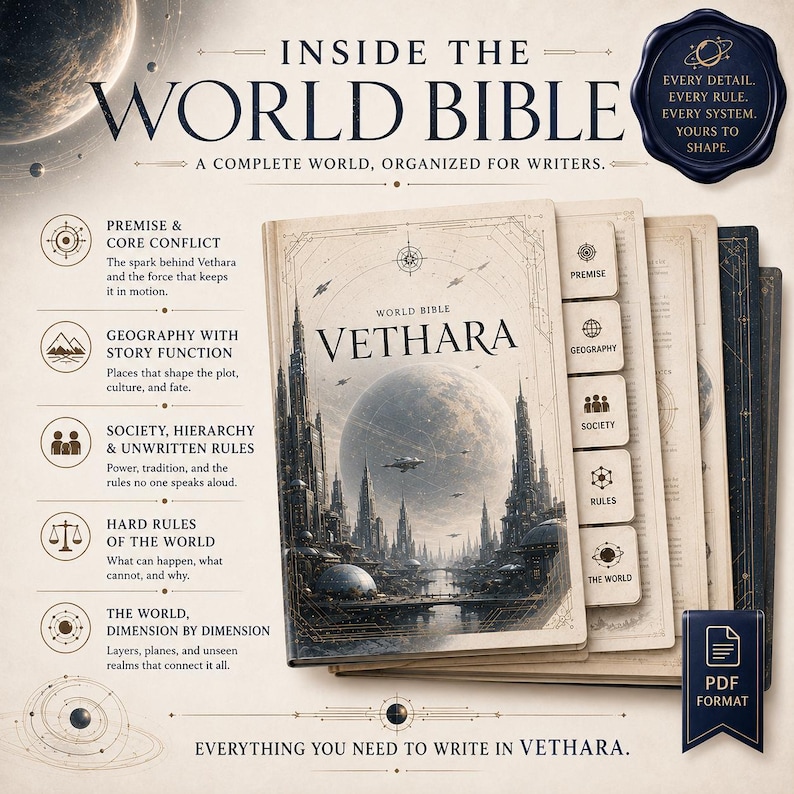 Scifi World Bible — Vethara | One-of-One Exclusive · PDF Download image 5