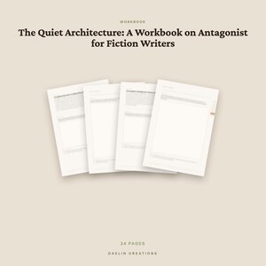 Quaderno di lavoro sul ritmo dell'antagonista per scrittori di narrativa / Quaderno di lavoro stampabile per la revisione del ritmo del romanzo / Spunti per lo sviluppo del cattivo in formato PDF immagine 4