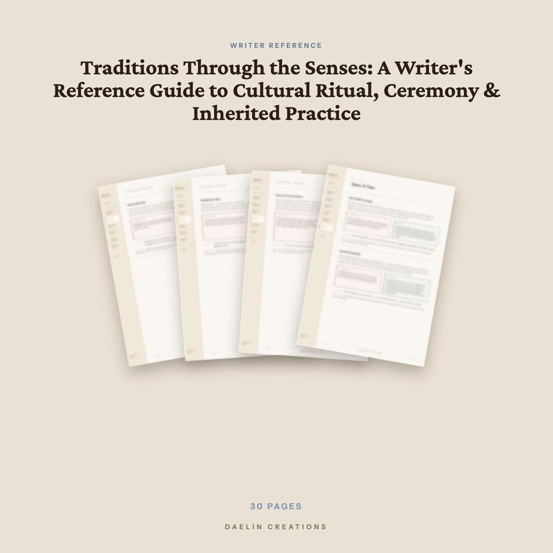 Tradities via de zintuigen | Naslagwerk voor rituelen, ceremonies en culturele gebruiken | Werkboek voor ambachten (pdf) | Goodnotes (pdf) afbeelding 4