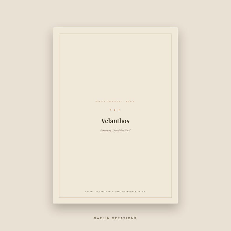 Världsbibeln | Romantasy Worldbuilding | Unik exklusiv · PDF-nedladdning bild 3