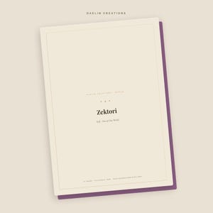 Scifi World Bible | Zektori | One-of-One Exclusive · PDF Download | Goodnotes Digital Download image 3
