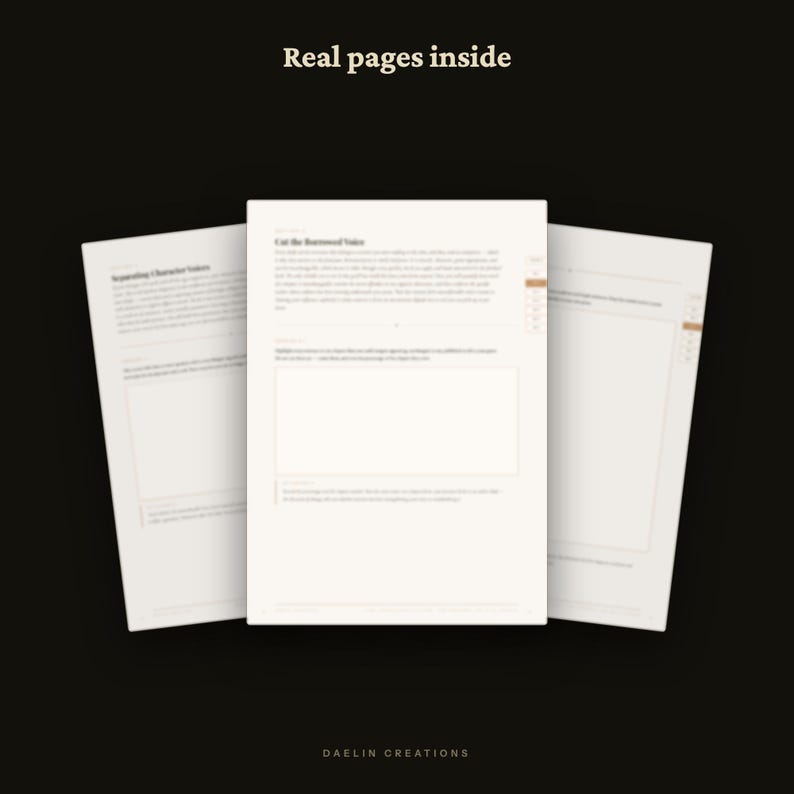 Revision and Self-Editing Workbook for Fiction Writers | Printable Novel Editing Guide | Voice, Line Editing & Read-Aloud Pass image 5