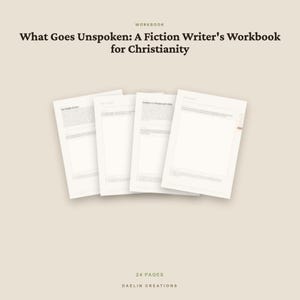 Christian Fiction Writing Workbook | Faith, Grace & Redemption Craft Exercises PDF | Goodnotes Digital Download image 4