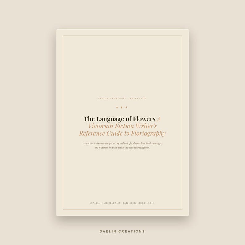 Victorian Floriography Reference Guide for Fiction Writers | Language of Flowers | Historical Writing Craft image 3
