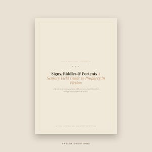 Handleiding voor het schrijven van profetieën voor fictieschrijvers | Naslagwerk over voortekens, raadsels en vooruitwijzingen | Printbaar PDF-boek over wereldopbouw afbeelding 2