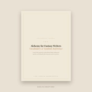 Alchemy Reference Guide for Fantasy Writers — Vocabulary, Symbols & Worldbuilding Desk Companion PDF image 3