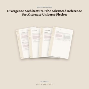 Handleiding voor het schrijven van alternatieve universums, referentie voor het creëren van een alternatieve wereld voor fictieschrijvers, planner voor divergentiepunten, printbare pdf voor romanschrijvers afbeelding 4