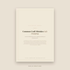 Cuaderno de ejercicios para optimizar la exposición en tu novela / Ejercicios prácticos para dominar la narrativa / PDF imprimible / Descarga digital / PDF de Goodnotes imagen 2