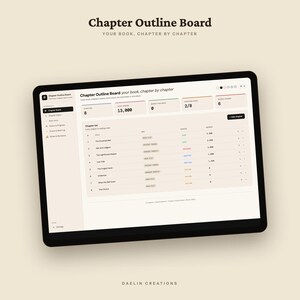 Chapter Outline Board | Drag & Drop Scene Organizer | Novel Planner image 6