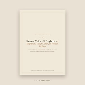 Leitfaden zum Schreiben von Träumen, Visionen und Prophezeiungen – Nachschlagewerk für Fantasy- und Literaturautoren Bild 3