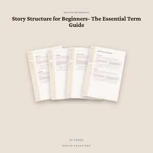Handleiding voor beginners over verhaalstructuur | Naslagwerk fictieschrijven (pdf) | Woordenlijst plot en verhaalstructuur | Romanplanner | Goodnotes (pdf) afbeelding 4