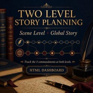 Story Grid Writer's Scene Planner, 5 Commandments Dashboard, Novel Outline Tool Bild 3