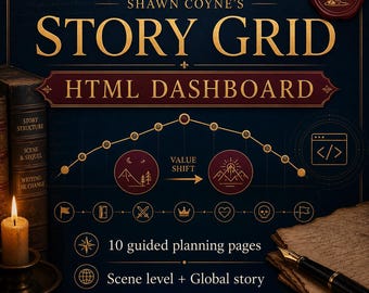 Story Grid Method Novel Planner — Interactive 5 Commandments Dashboard for Scene & Global Structure | 20-40 Chapter Calculator
