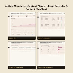 Planificador de contenido para el boletín informativo del autor / Calendario de publicaciones / Banco de ideas de contenido / Segmentación, seguimiento y lanzamiento imagen 4