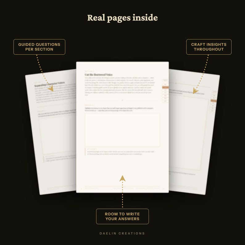 Revision and Self-Editing Workbook for Fiction Writers | Printable Novel Editing Guide | Voice, Line Editing & Read-Aloud Pass image 6