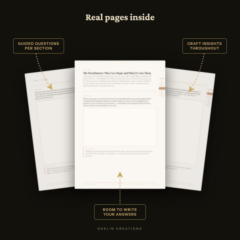 Magic System Workbook for Fiction Writers | Printable PDF | Writing Prompts for Fantasy & Speculative Fiction image 6