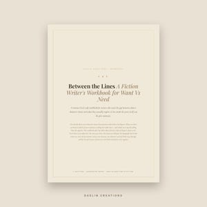 Cuaderno de trabajo para escribir ficción: Deseo vs. Necesidad / Indicaciones imprimibles para motivar a los personajes (para novelistas) / Ejercicios de escritura de historias (PDF) imagen 2