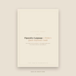 Metaphor | Simile | Irony | Figurative Language Quick-Reference Guide for Fiction Writers | Novel Planner | Goodnotes PDF image 2