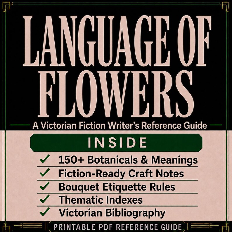 Victorian Floriography Reference Guide for Fiction Writers | Language of Flowers | Historical Writing Craft image 2