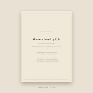 The Bloom Story Structure Planner | Gothic Romance Plot Tracker | Enemies to Lovers | Three-Act Dashboard for Dark Romance Writers image 2