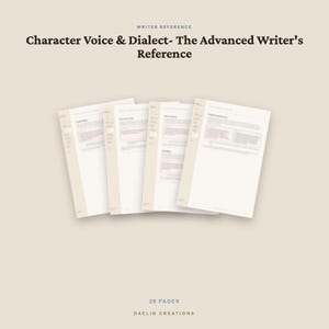 Character Voice & Dialect | Reference Guide | Fiction Writing Craft Book | Novel Planner | Goodnotes PDF image 4