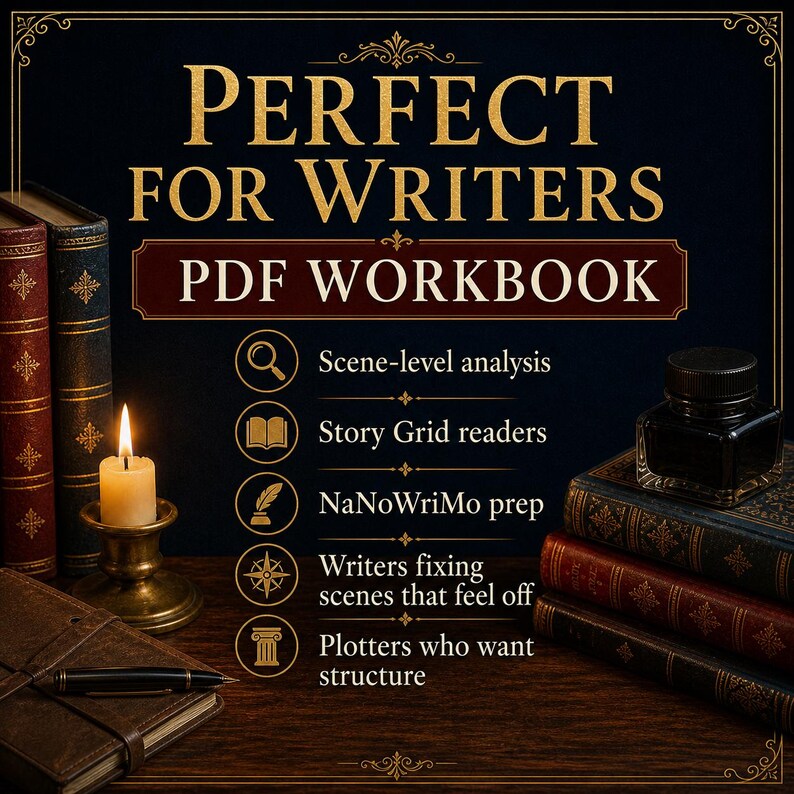 Novel Writing Workbook | Story Grid Method, Scene Structure Planner (Digital Download) image 8