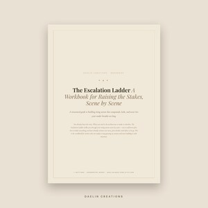 Rising Action & Stakes Escalation | Fiction Writing Workbook | Printable PDF Workbook | Goodnotes Digital Download image 2