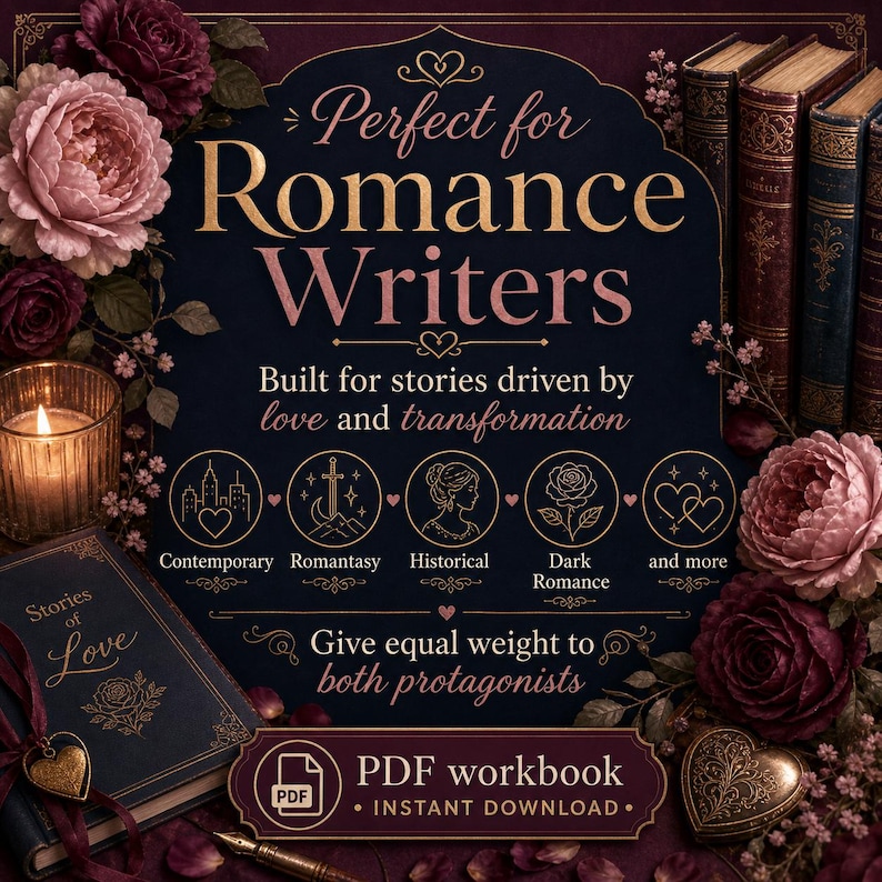 Arbeitsbuch zur Entwicklung von Liebesroman-Plots, Dual Arc W-Plot Planner (PDF-Download) Bild 8