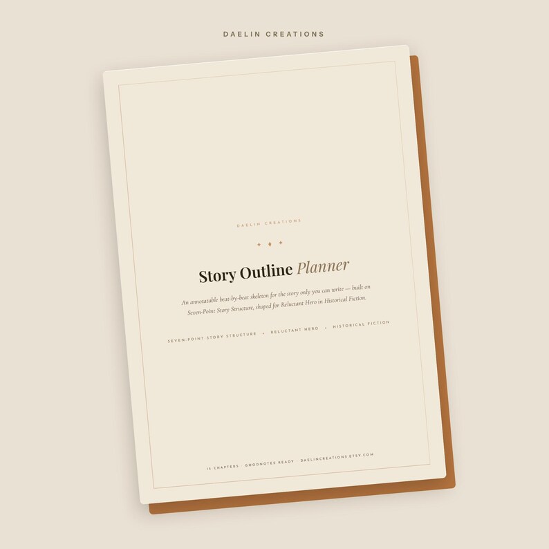 Premade Historical Fiction Novel Outline | Reluctant Hero Seven-Point Story Structure | Story Bible image 6