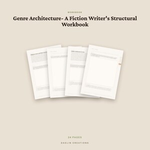Genre Architecture Workbook | Printable PDF | Genre Conventions, Story Structure & Scene Planning | Novel Planner | Goodnotes PDF image 4