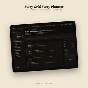 Story Grid Writer's Scene Planner, 5 Commandments Dashboard, Novel Outline Tool Bild 9