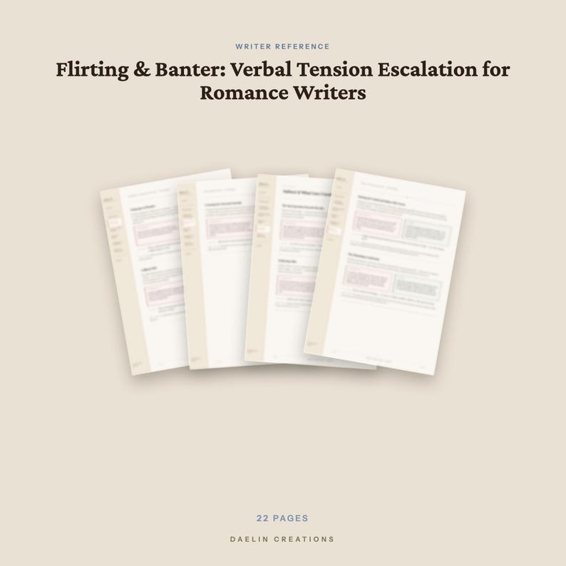 Guide d'écriture : flirt et joutes verbales — La tension verbale dans la romance | Référence sur l'art du dialogue image 5