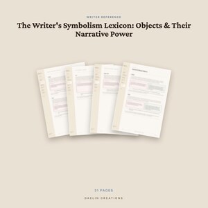 Writer's Symbolism Lexicon — Objects & Narrative Meaning | Fiction Writing Reference Guide | Symbolic Dictionary for Authors image 5