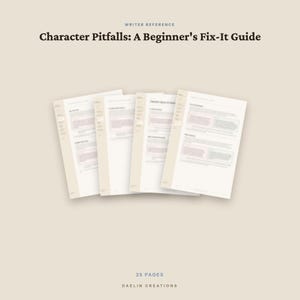 Character Pitfalls Fix-It Guide — Passive Protagonists, Flat Villains & More | Fiction Writing Reference PDF image 5