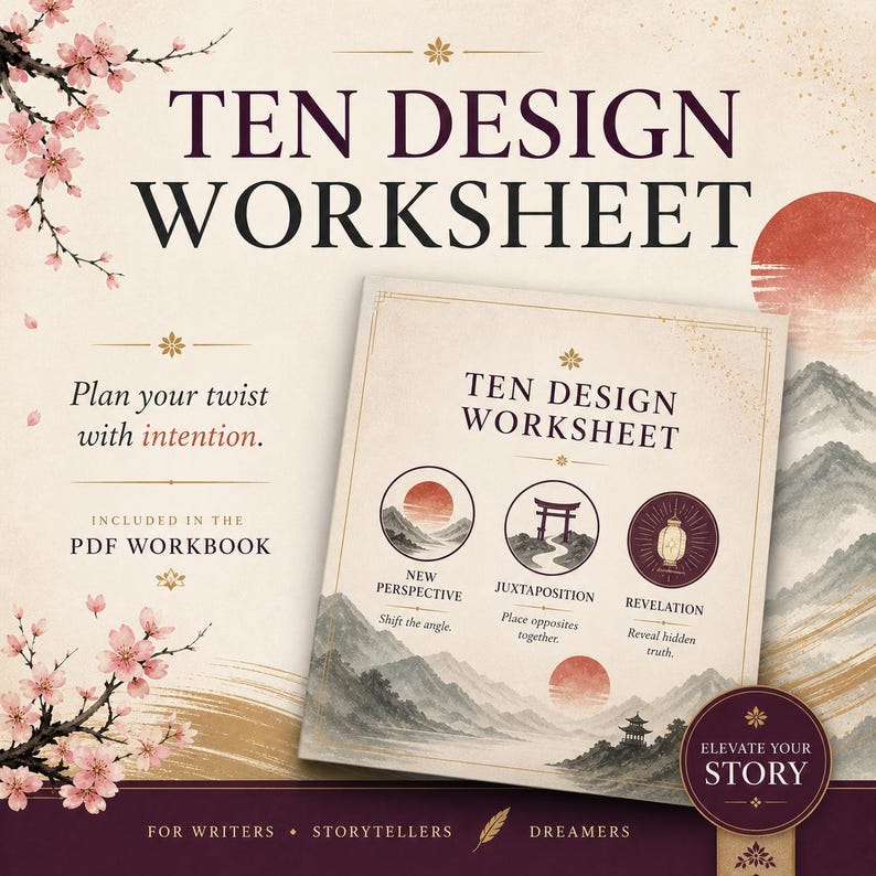 GoodNotes Planner | Kishotenketsu Verhaalplanner | Werkboek voor het schrijven van een roman | Printbaar & Digitaal afbeelding 5