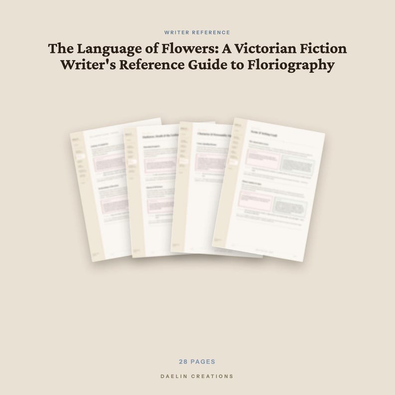 Victorian Floriography Reference Guide for Fiction Writers | Language of Flowers | Historical Writing Craft image 5