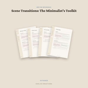 Scene Transitions Writer's Reference Guide — Printable Craft Toolkit for Fiction Writers image 5