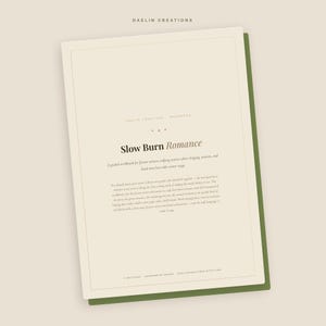 Cuaderno de trabajo para escribir romance a fuego lento / Guía para escritores de ficción / Compatible con Goodnotes / PDF imprimible imagen 3